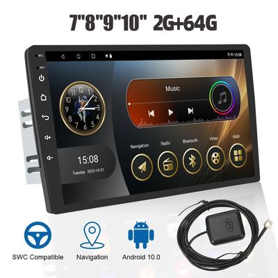Universele Auto Montage 2.5D IPS Touchscreen 2 32G Android 12 Auto Multimedia Speler 9/10 Inch Radio Audio hoofd Unit