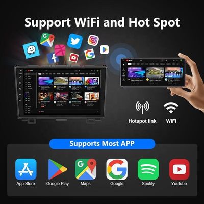 High Resolution 9&quot; Android 10 Car Audio Radio Stereo met GPS WIFI IPS Car Screen
