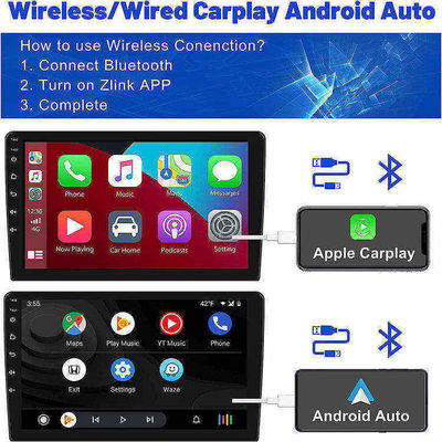 Universele 10,1 inch Android 12 Car Radio met IPS Touch Screen en AHD 1080P Camera