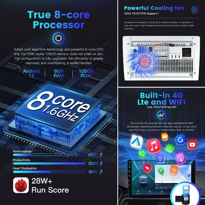 Universal Radio Stereo Audio Head Unit 9 Inch 2 Din Double Din Car DVD Player met Bluetooth