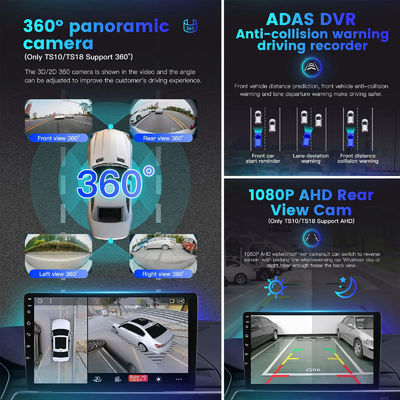 Universal 2 Din QELD/IPS Touch Screen Radio Player Carplay met Split Screen functie