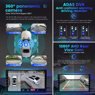 Universal Radio Stereo Audio Head Unit 9 Inch 2 Din Double Din Car DVD Player met Bluetooth
