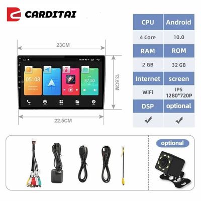 2DIN DSP Functie 7 9 10 inch Touch Screen Android Auto Radio GPS Navigatie Multimedia