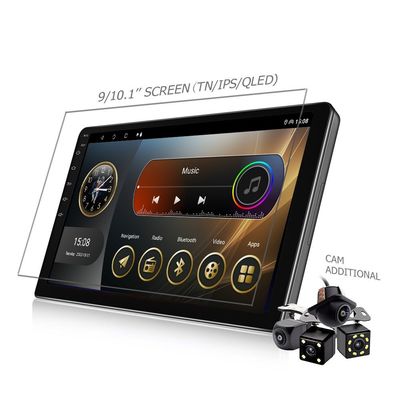 Universal Fitment Car Radio met Wifi App Control Stuurwiel Resistive Touch Screen