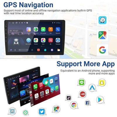 Universal Fitment Car Radio met Wifi App Control Stuurwiel Resistive Touch Screen