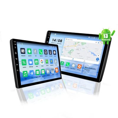 Universal 2Din Car Radio met draadloze Android Auto/CarPlay en achteruitkijkcamera