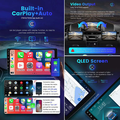 Universal 9 inch 10 inch Carplay Radio Screen Octa Core DSP QLED Met 8G128G Android Car Multimedia