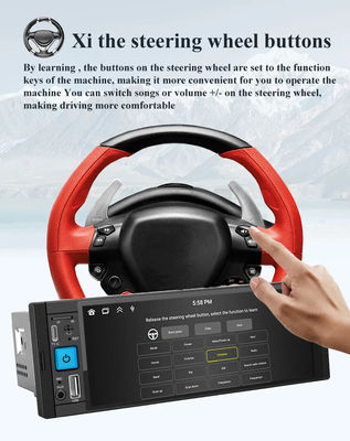 Car Radio Wireless Carplay 1Din MP5-speler met FM/AM/RDS multimedia en Bluetooth