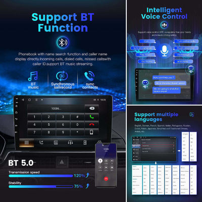 7/9/10.1 inch Touch Screen Car Radio met 8 * CortexTM A55 1.6 GHz CPU en 4G ingebouwd