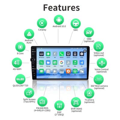 13' Touch Screen Android 12 Car Multimedia Player met ingebouwde WiFi en GPS navigatie