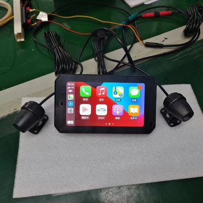 IP67 waterdicht 5 inch IPS-scherm Motorfiets Carplay GPS Navigator 2 in 1 Draadloos Apple Car-play Android Auto