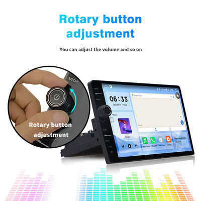 1 Din Universal Car Radio met 10,1 inch draaibare Android 11 Stereo en DVD-speler