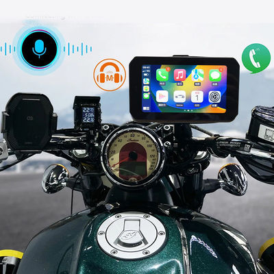 Motorfiets Dash Cam 5 inch Extern touchscreen met universele montage en CarPlay