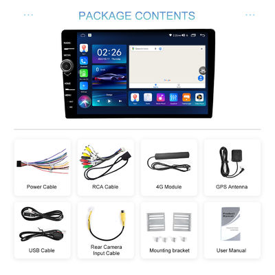 Universal 9 10 inch Double DIN Car Video Android GPS 8-Core 4 64GB 4G CarPlay DSP/RDS