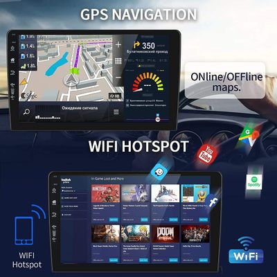 Carditai Android 10 QLED Car Audio 2 32G Head Unit met ingebouwde GPS en 9/10 inch scherm
