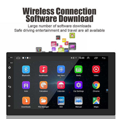 Universele 9 inch Android-auto-stereo met ingebouwde draadloze CarPlay en touchscreen