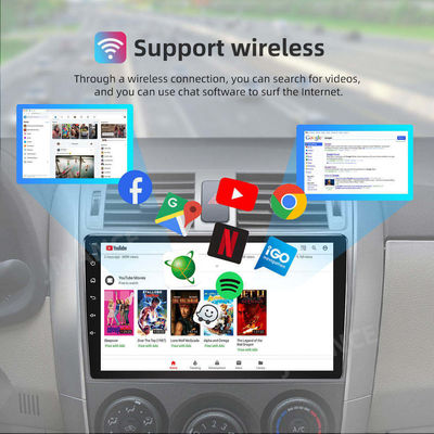 9" IPS/QLED Touch Screen Android 12 Car Radio met GPS Wifi achtercamera en BT FM RDS