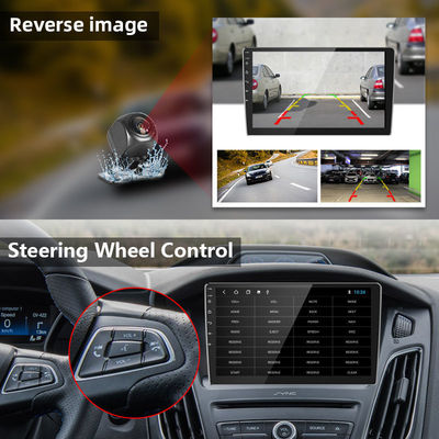 10 inch touchscreen universele auto-radio met meerdere talen en 2 din ingebouwd ontwerp