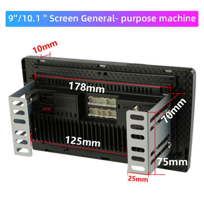 10 inch touchscreen universele auto-radio met meerdere talen en 2 din ingebouwd ontwerp