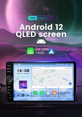 32GB ROM 9" Touch Screen Android 10 Car Radio met draadloze Carplay en Android Auto