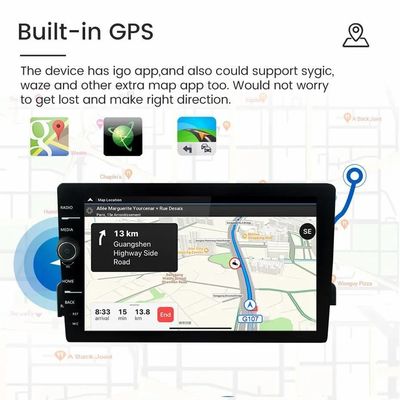 Full-fit 9 inch touchscreen Android GPS-navigatiesysteem voor Universal Car Year