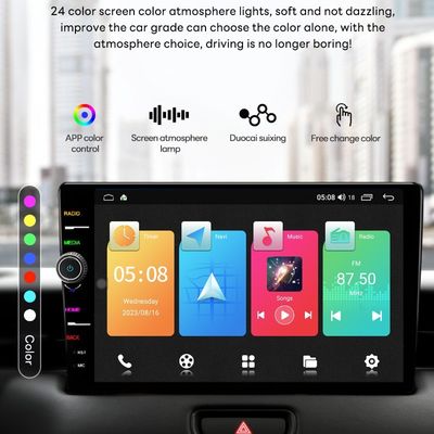 Dashboard Placement 8" Stereo Car Radio met GPS Navigation en Wireless Android Auto