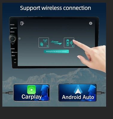 Dashboard Placement 8" Stereo Car Radio met GPS Navigation en Wireless Android Auto