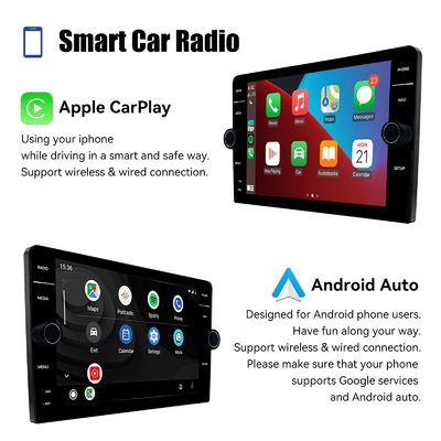 8 inch 2din Android 13 Car Stereo met QELD Screen GPS Wifi en Camera Full-fit Design