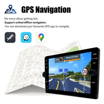8 inch 2din Android 13 Car Stereo met QELD Screen GPS Wifi en Camera Full-fit Design