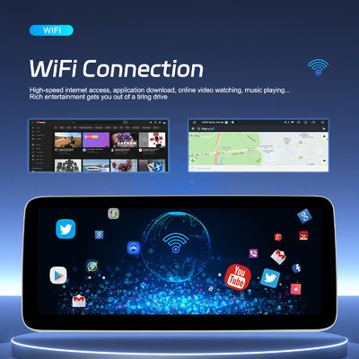 12.3 inch Android Car Radio Stereo met draadloze CarPlay en stuurwielbesturing