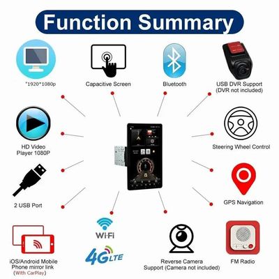 Universal 2DIN Stereo Radio GPS Car Multimedia Video Player voor Android 7 9 10 inch
