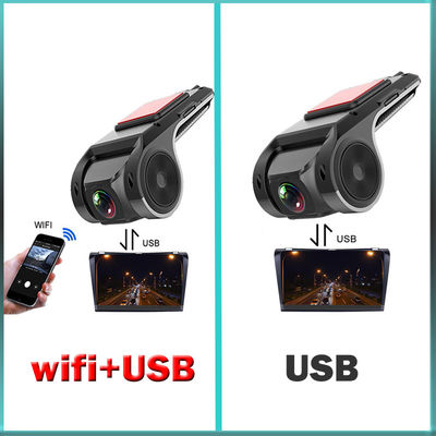 USB Car Dash Cam HD 1080P 170° Wide Angle Recorder Front ADAS Android DVR Nachtversie