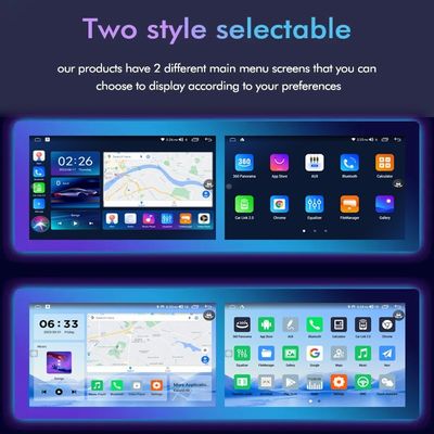9 inch Car DVD Player Android Navigatie met 6 128 GB 4G Wifi GPS Dsp Rds AM Double Din Car Radio