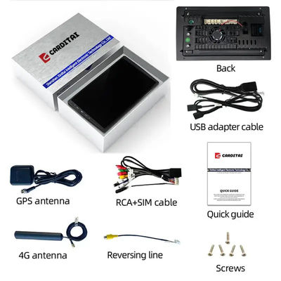 9 inch Car DVD Player Android Navigatie met 6 128 GB 4G Wifi GPS Dsp Rds AM Double Din Car Radio