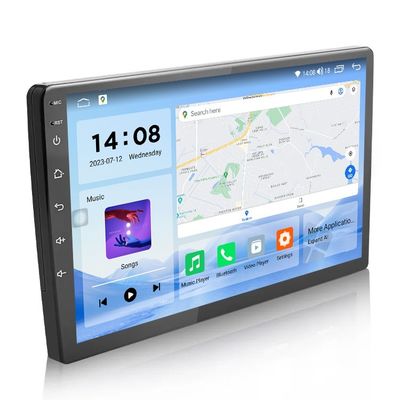 QLED-scherm Android 9/10 inch 4G RAM 64G ROM Double Din Car MP5 Player met aangepaste gebruikersinterface