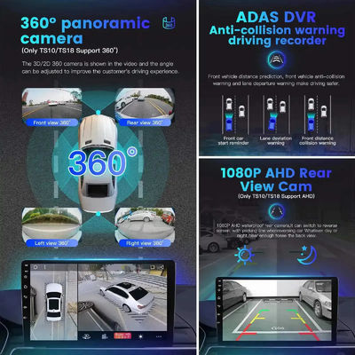 9 inch 2din touchscreen Android auto radio met gps navigatie en dashboard plaatsing
