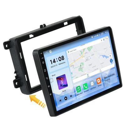 Ingebouwde 2DIN 9" QLED DSP CarPlay 4G LTE Android Car Radio Voor VW Passat B6 B7 Golf Polo Jetta