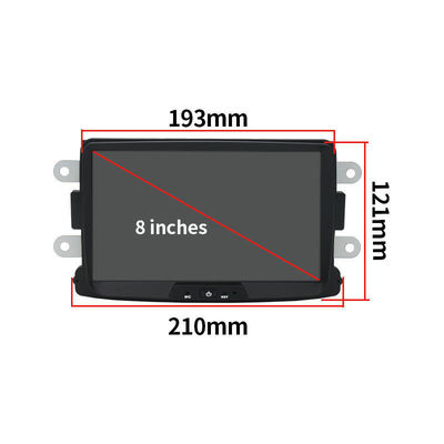 1280*800 Resolutie Universal 2DIN Multimedia Player voor Dacia/Sandero/Duster/Renault