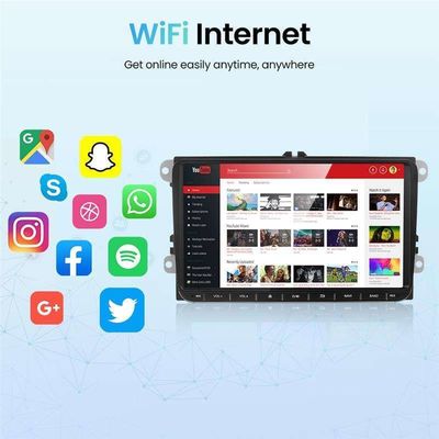 Backup Camera VW Android Car Radio voor VW Golf 6 Touran 8 Inch Touch Screen Car Stereo
